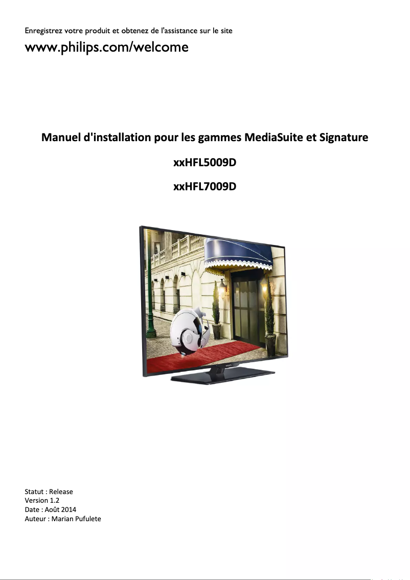 Image de la première page du manuel de l'appareil 40HFL5009D