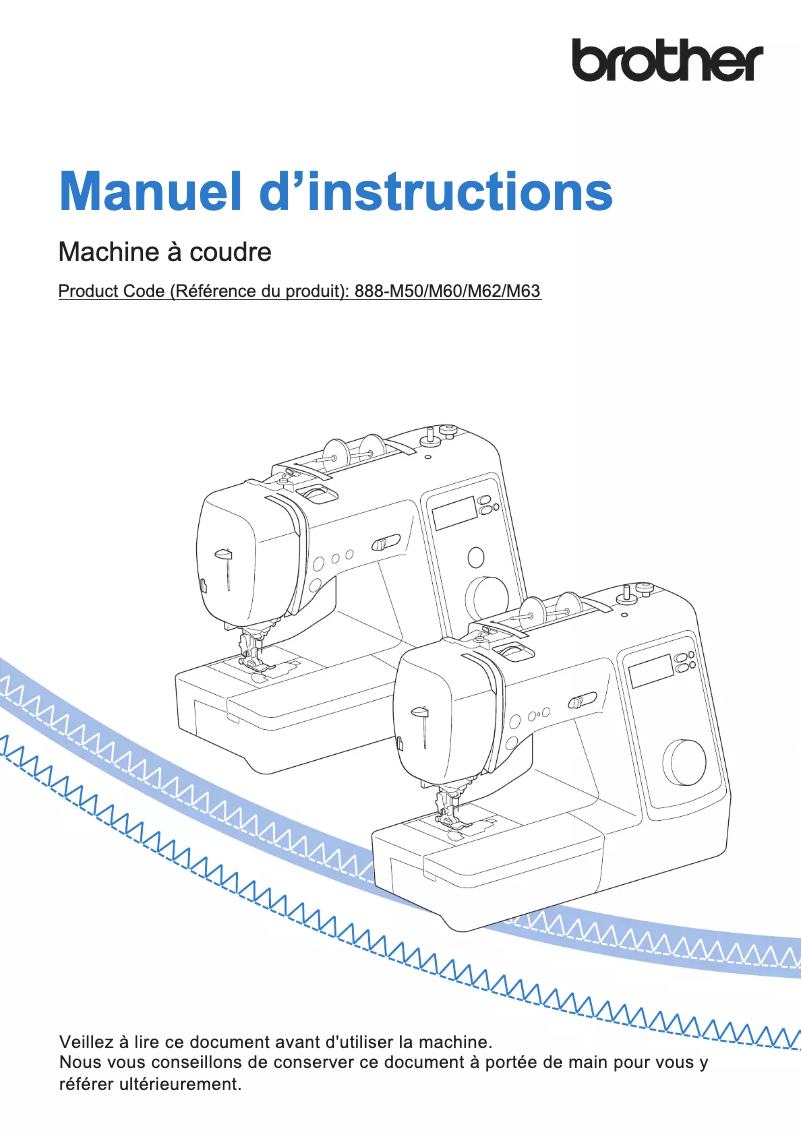 Page n°1 - Manuel utilisateur Brother Innov-is A60SE
