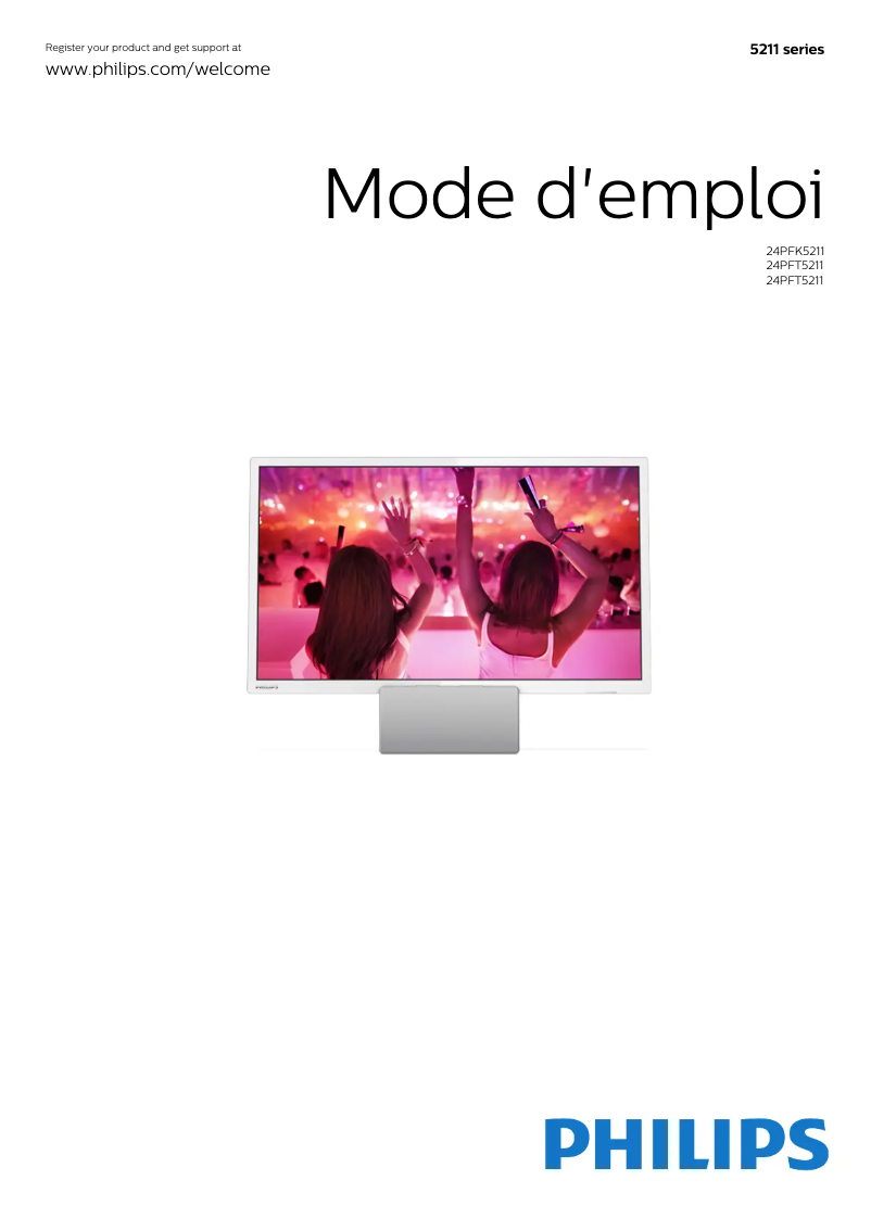 Image de la première page du manuel de l'appareil 5200 series 24PFT5211