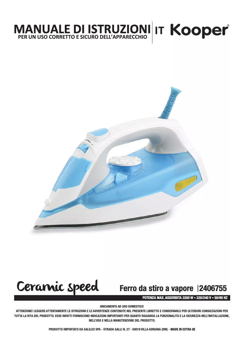 Image de la première page du manuel de l'appareil 2406755