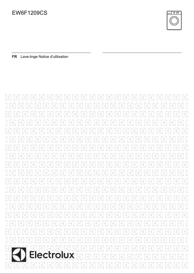 Page 1 de la notice Manuel utilisateur Electrolux EW6F1209CS
