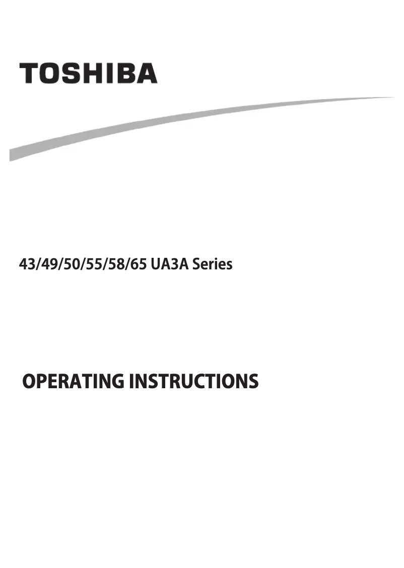 Image de la première page du manuel de l'appareil 43UA3A63DG