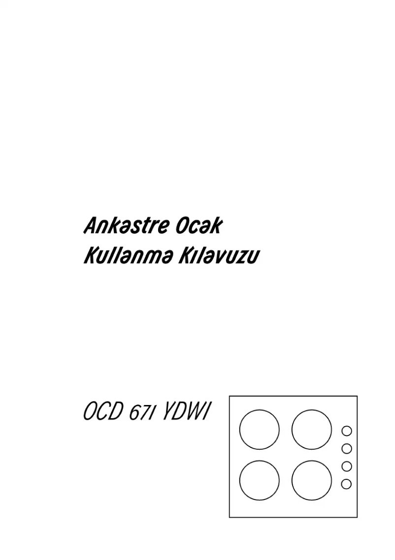 Image de la première page du manuel de l'appareil OCD 671 YDWI