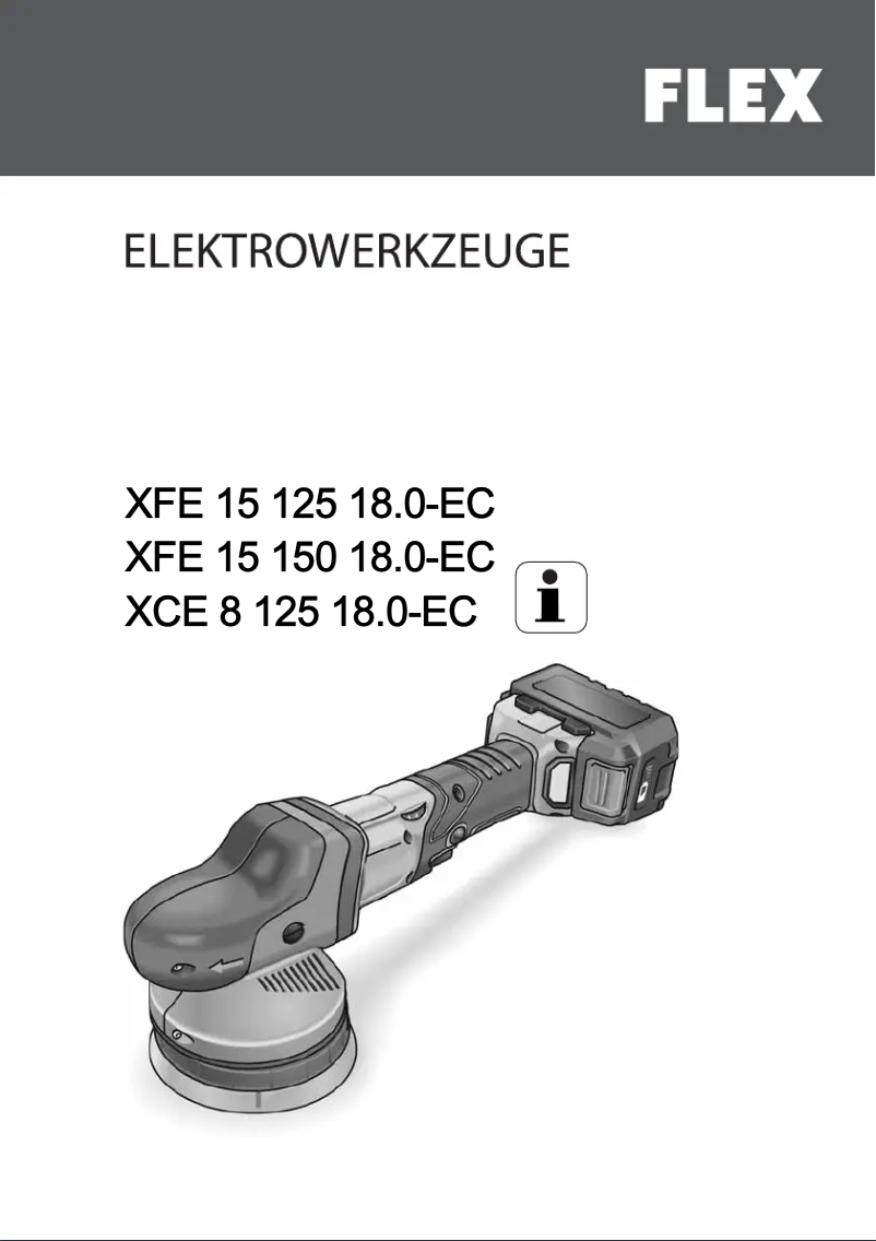 Image de la première page du manuel de l'appareil XCE 8 125 18.0-EC