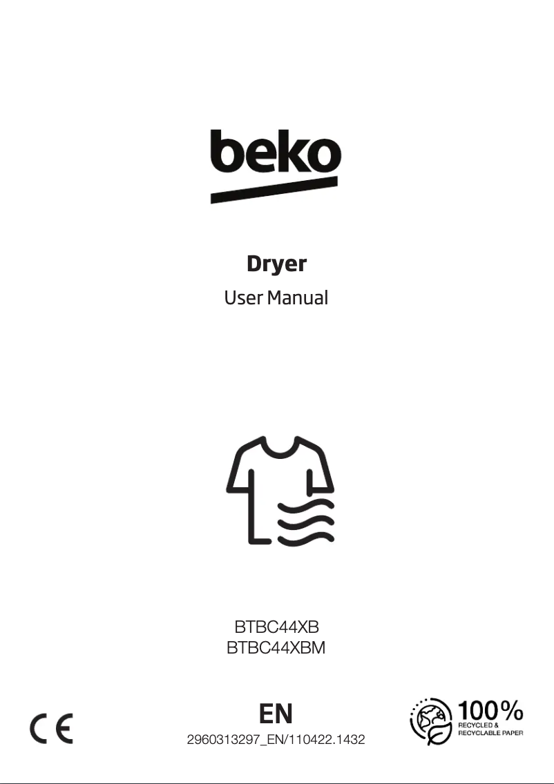 Page 1 de la notice Manuel utilisateur Beko BTBC44XBM