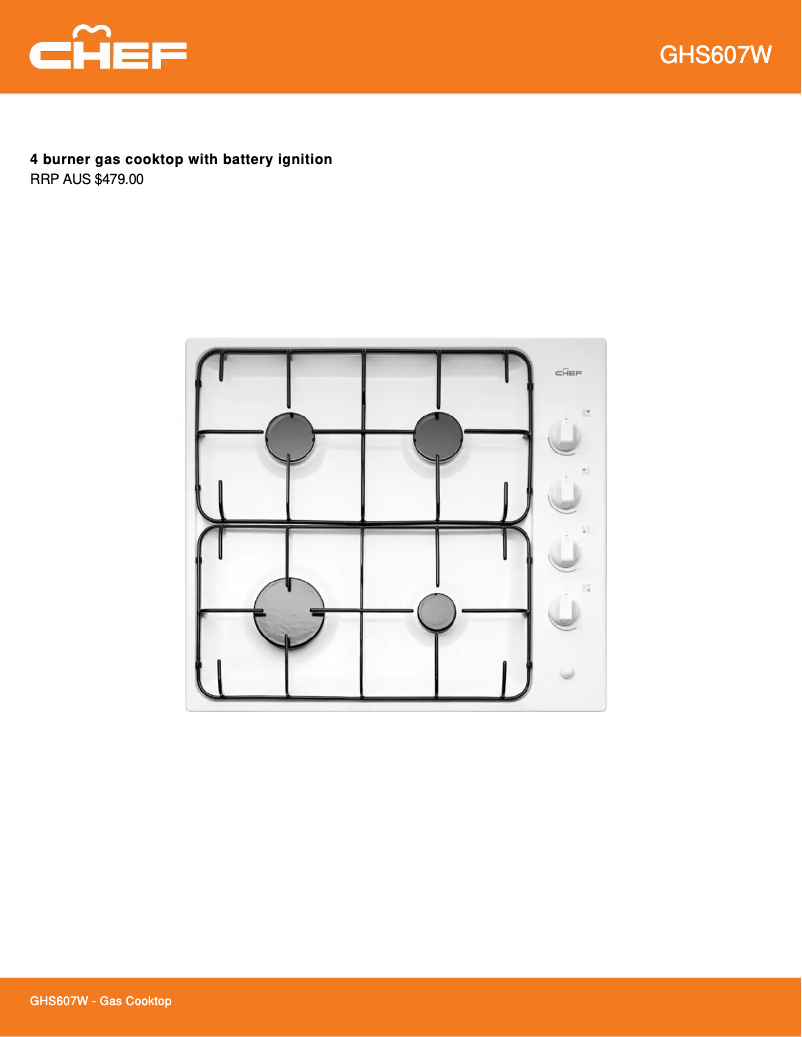 Imagen de la primera página del manual del dispositivo GHS607W