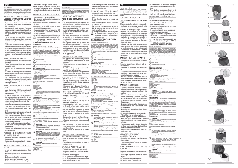 Image de la première page du manuel de l'appareil Pro Grind 3016