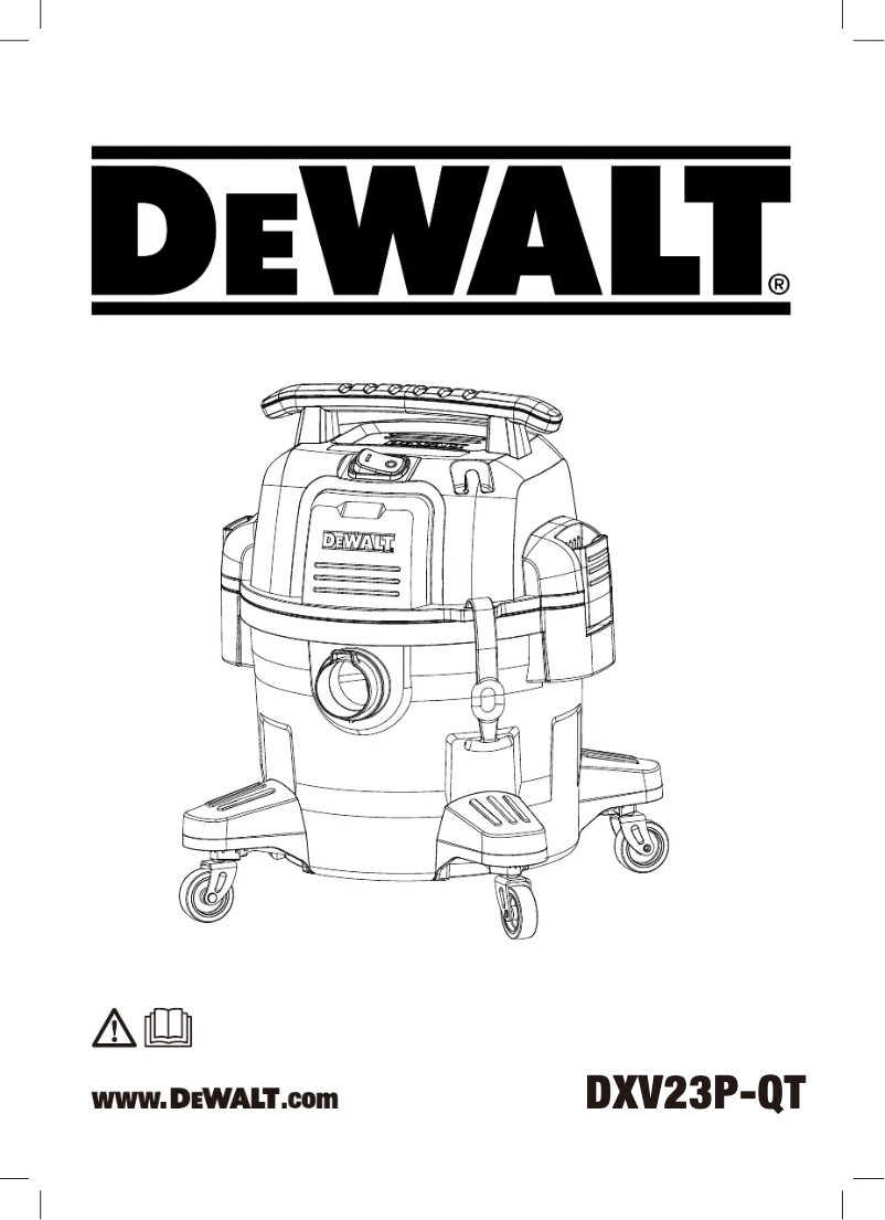 Página 1 del manual Manual de usuario DeWalt DXV23P-QT