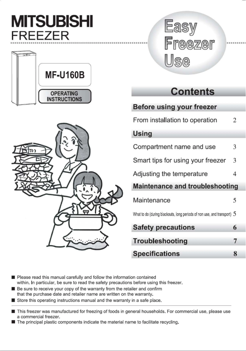 Image de la première page du manuel de l'appareil MF-U160B