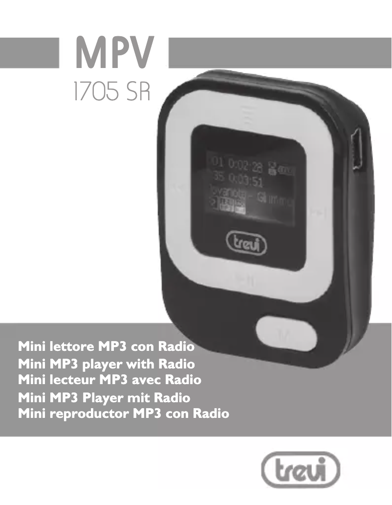 Page 1 de la notice Manuel utilisateur Trevi MPV 1705 SR