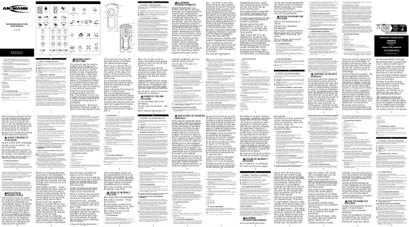 Page 1 de la notice Manuel utilisateur Ansmann \WL1500R