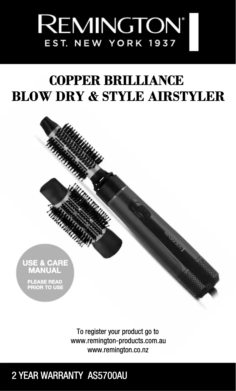 Image de la première page du manuel de l'appareil Copper Brilliance AS5700AU
