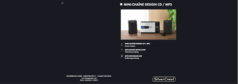 Page n°1 - Manuel utilisateur SilverCrest KH 2302
