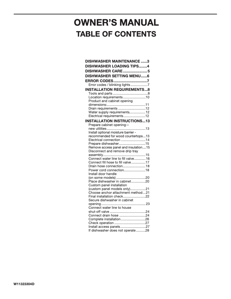 Page n°1 - Manuel utilisateur Kenmore 22-14142