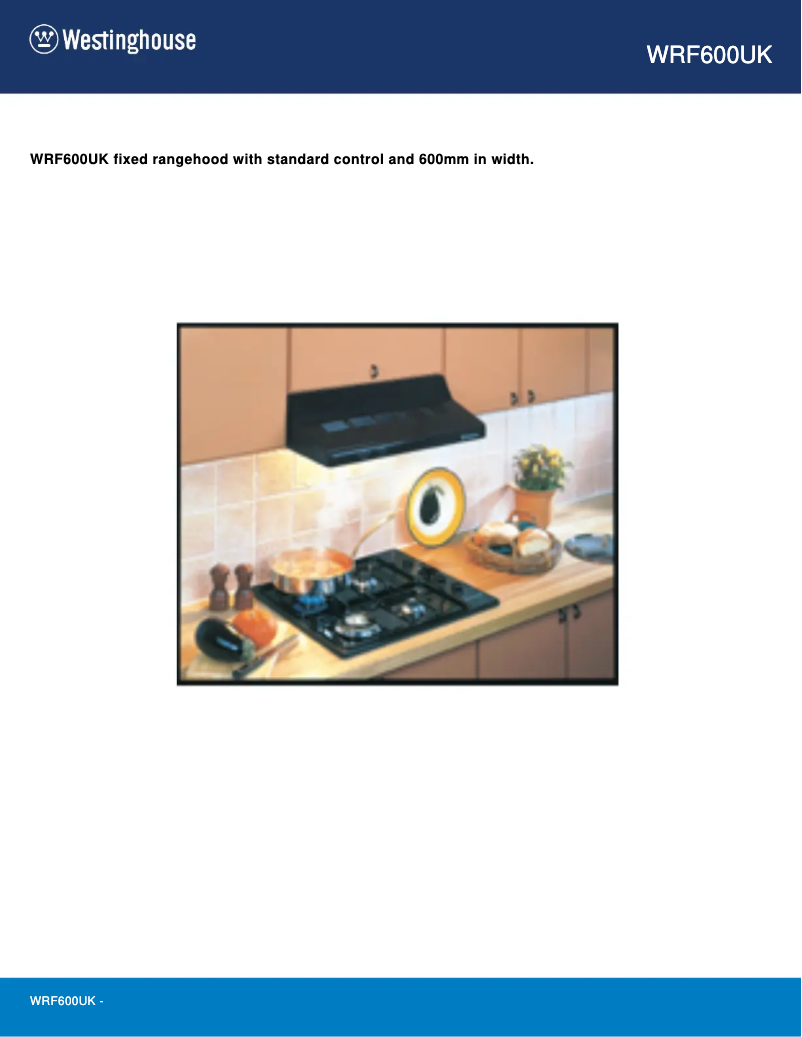 Image de la première page du manuel de l'appareil WRF600UK