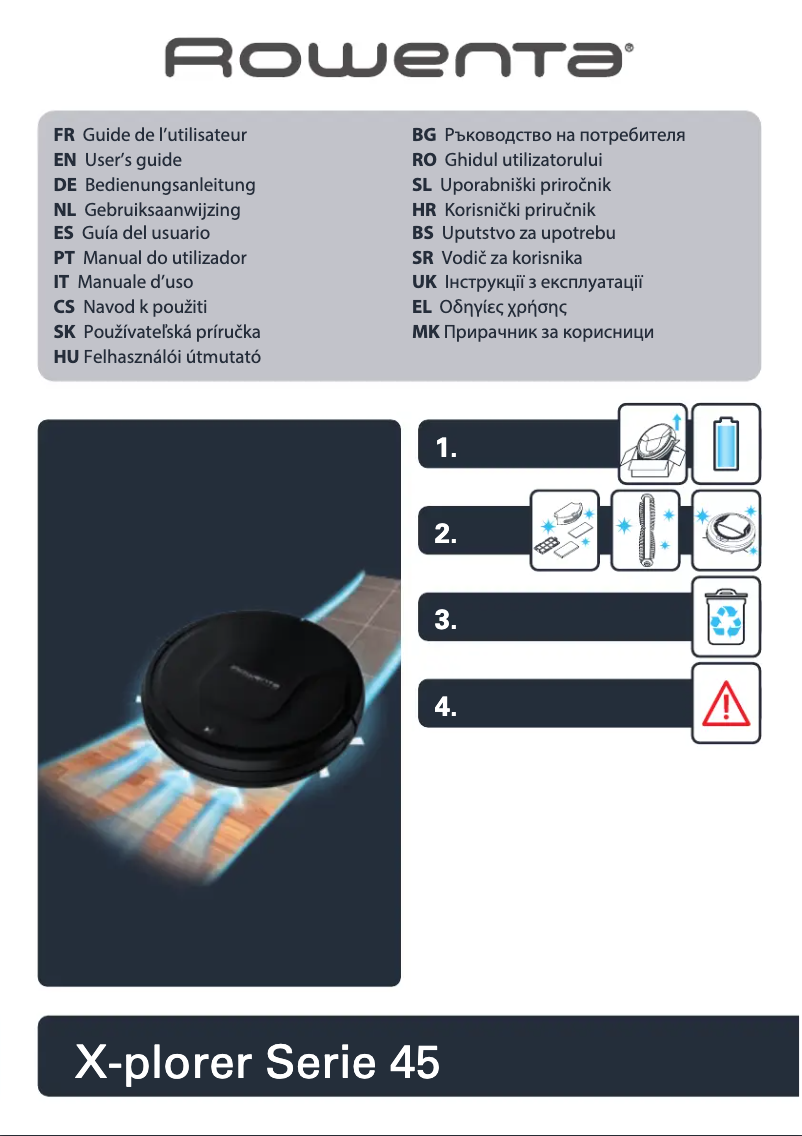 Página 1 del manual Manual de usuario Rowenta X-Plorer Serie 45 RR8275