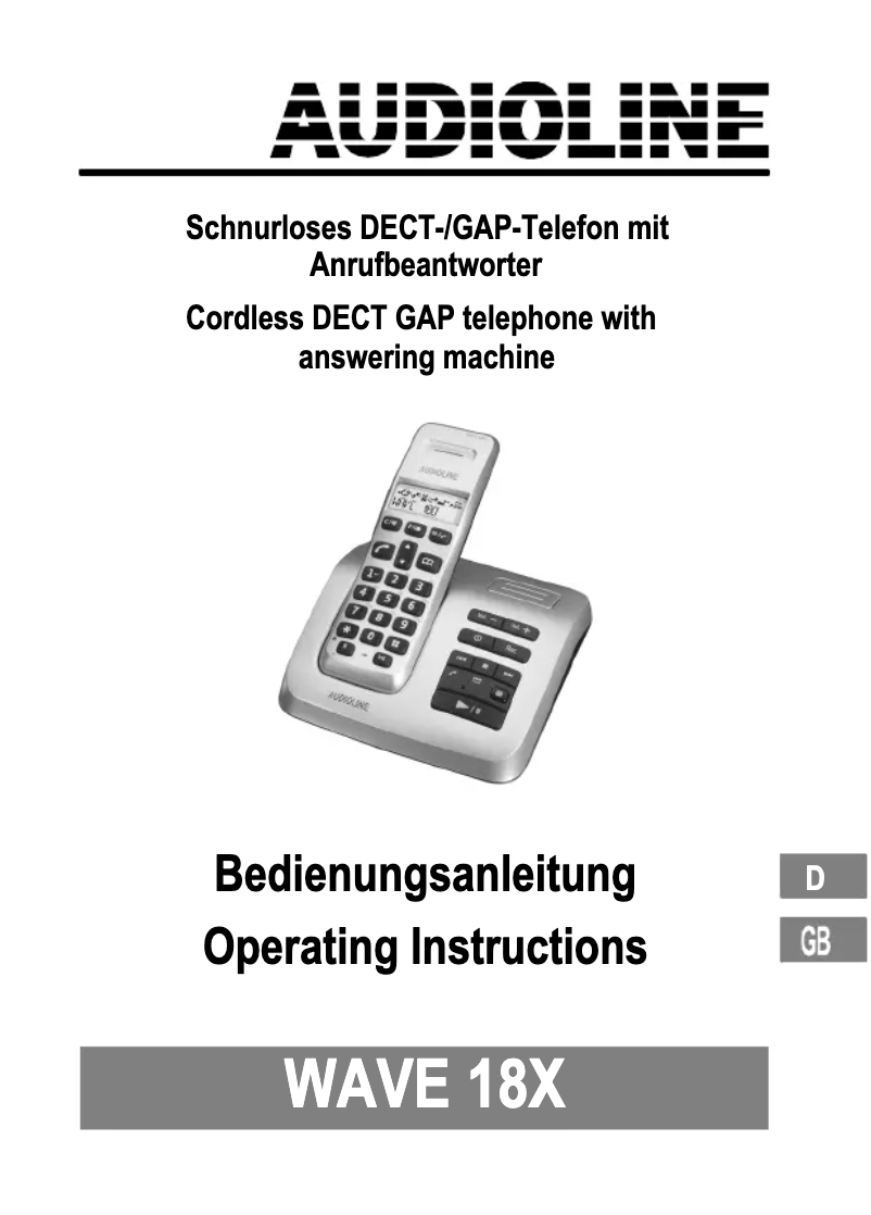 Page n°1 - Manuel utilisateur Audioline Wave 180