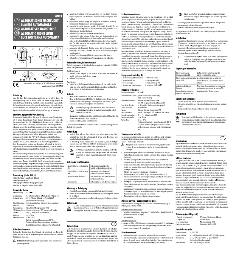 Image de la première page du manuel de l'appareil AN03