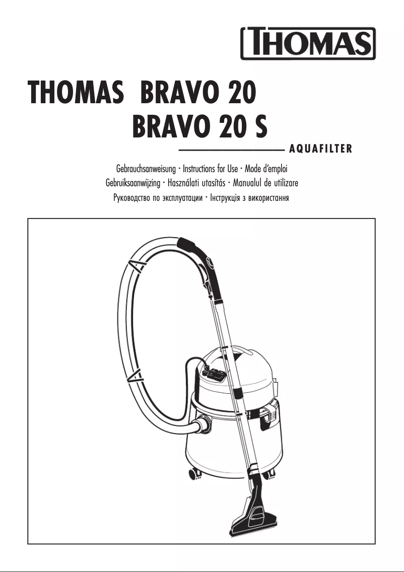 Page 1 de la notice Manuel utilisateur Thomas Bravo 20