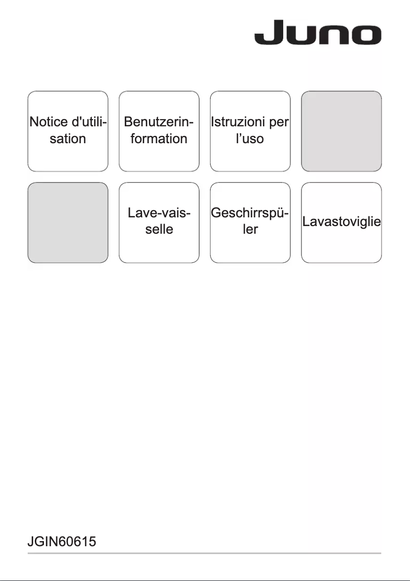 Page n°1 - Manuel utilisateur Juno JGIN60615