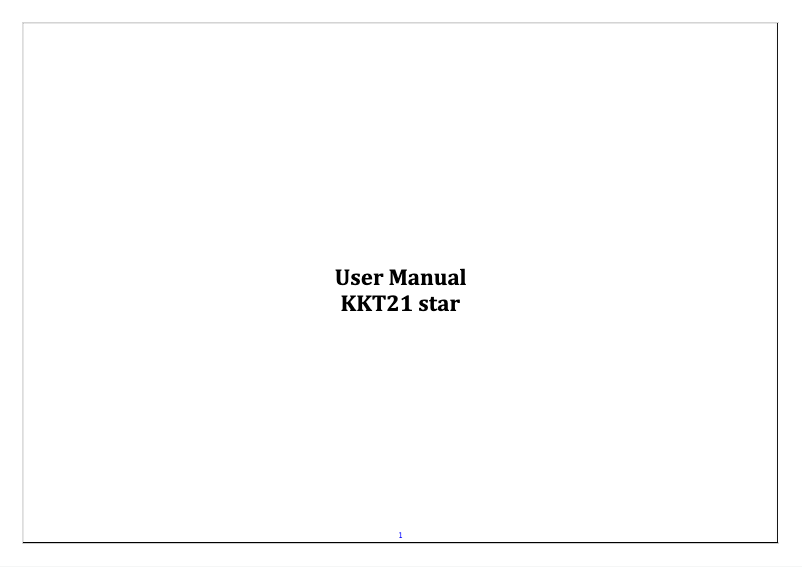 Page 1 de la notice Manuel utilisateur Lava KKT 21 Star