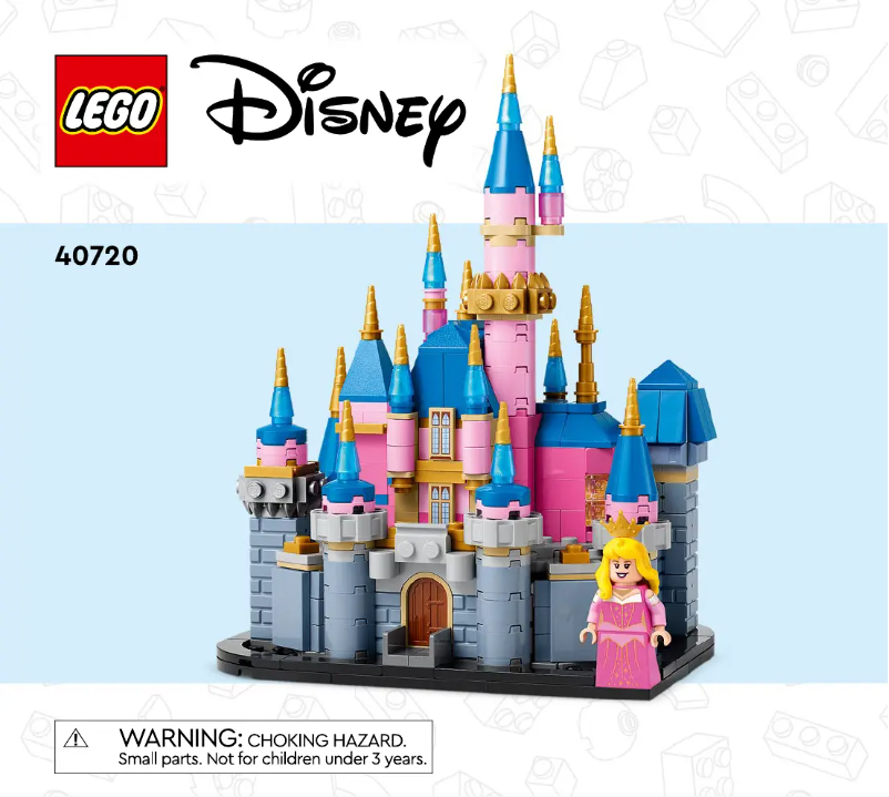 Page 1 de la notice Manuel utilisateur Lego Disney 40720