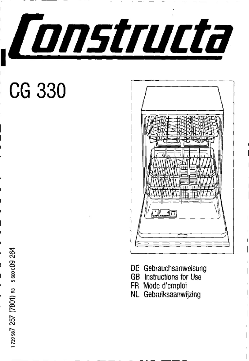 Page n°1 - Manuel utilisateur Constructa CG 330 J9