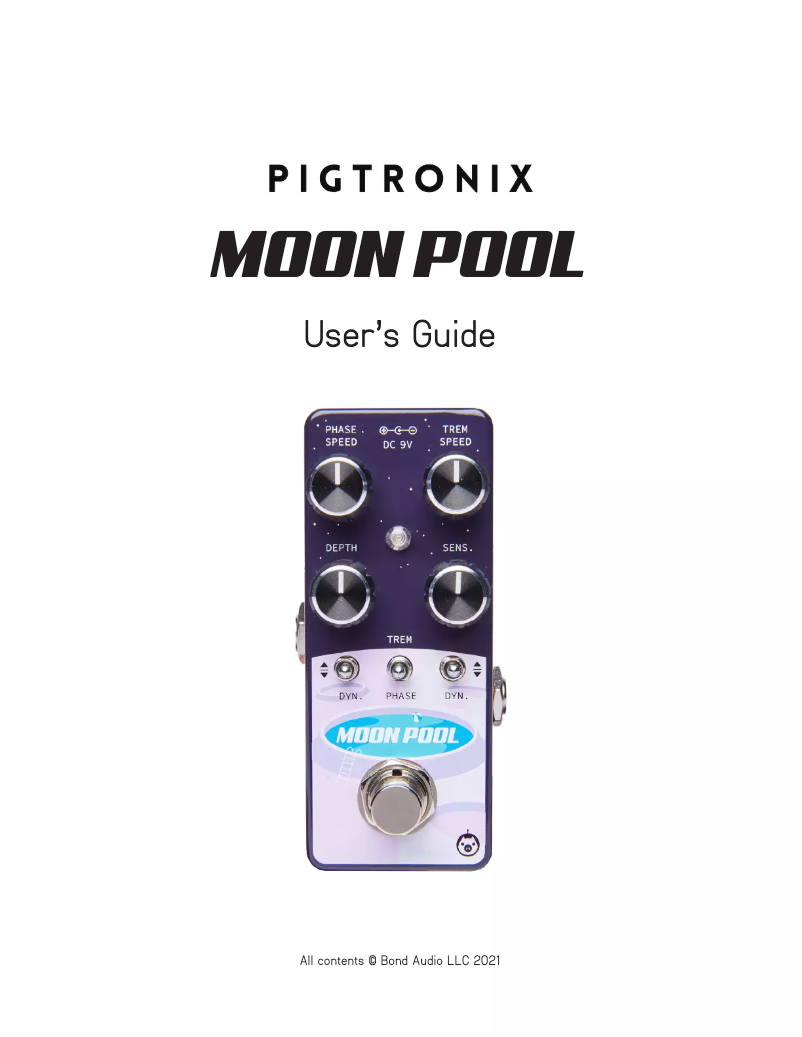 Page n°1 - Manuel utilisateur Pigtronix Moon Pool Micro