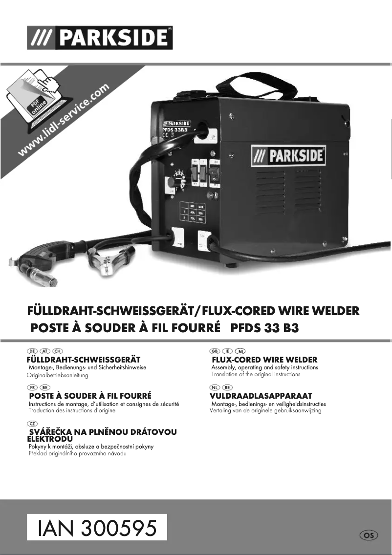 Page n°1 - Manuel utilisateur Parkside PFDS 33 B3