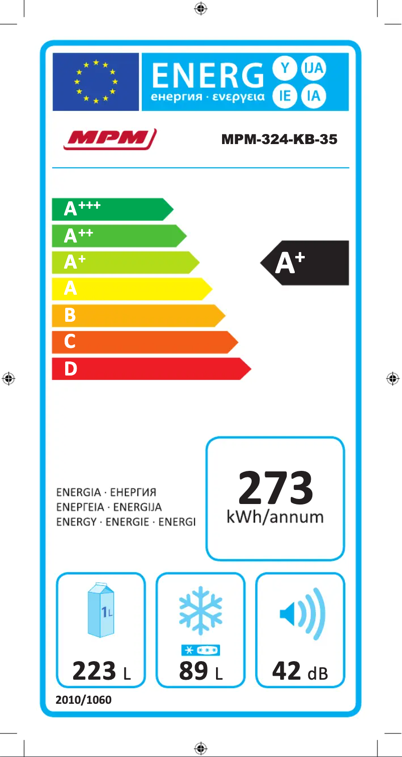 Image de la première page du manuel de l'appareil MPM-324-KB-35