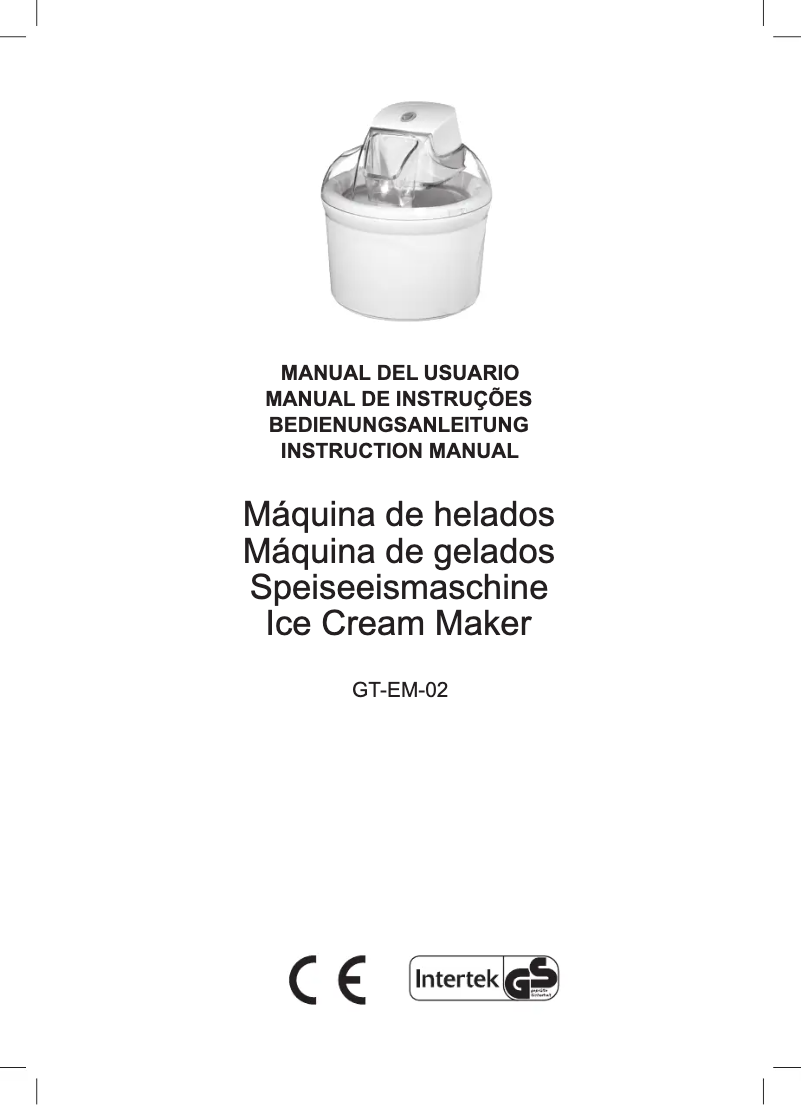 Image de la première page du manuel de l'appareil GT-EM-02