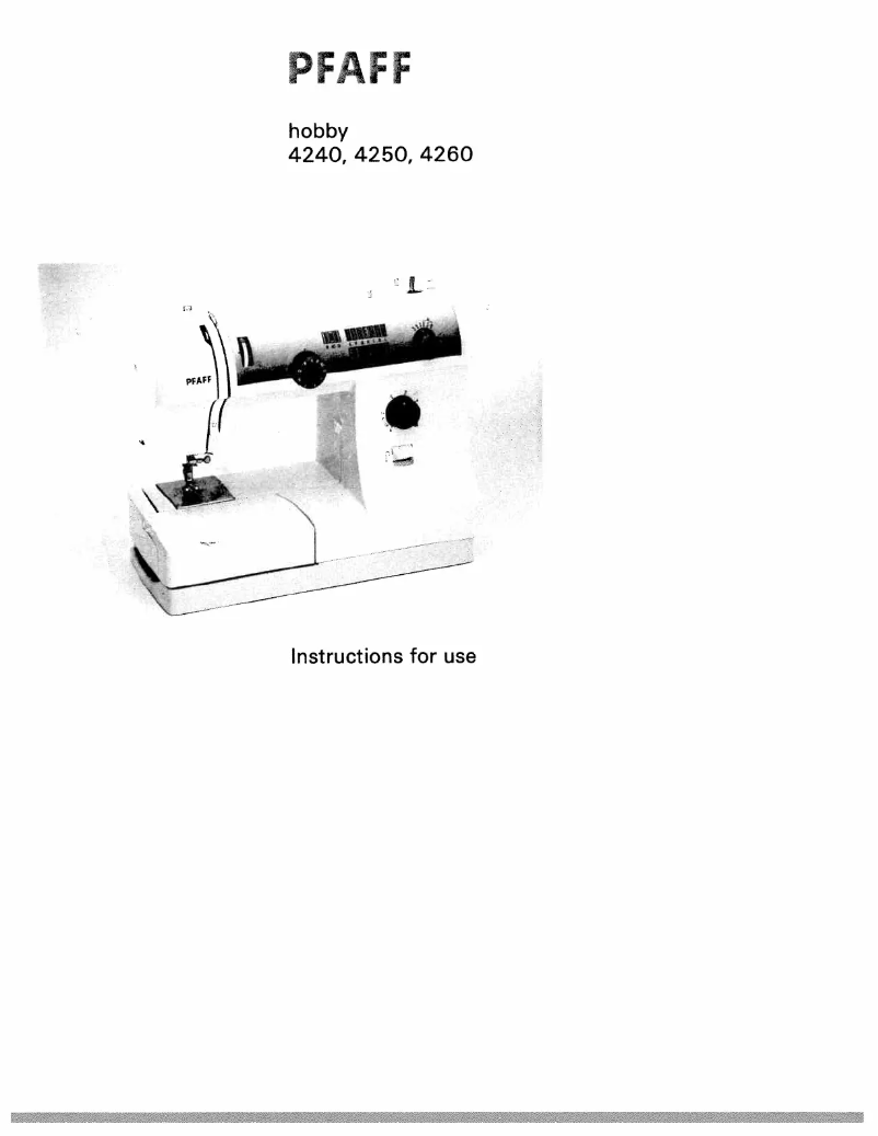 Image de la première page du manuel de l'appareil hobby 4240