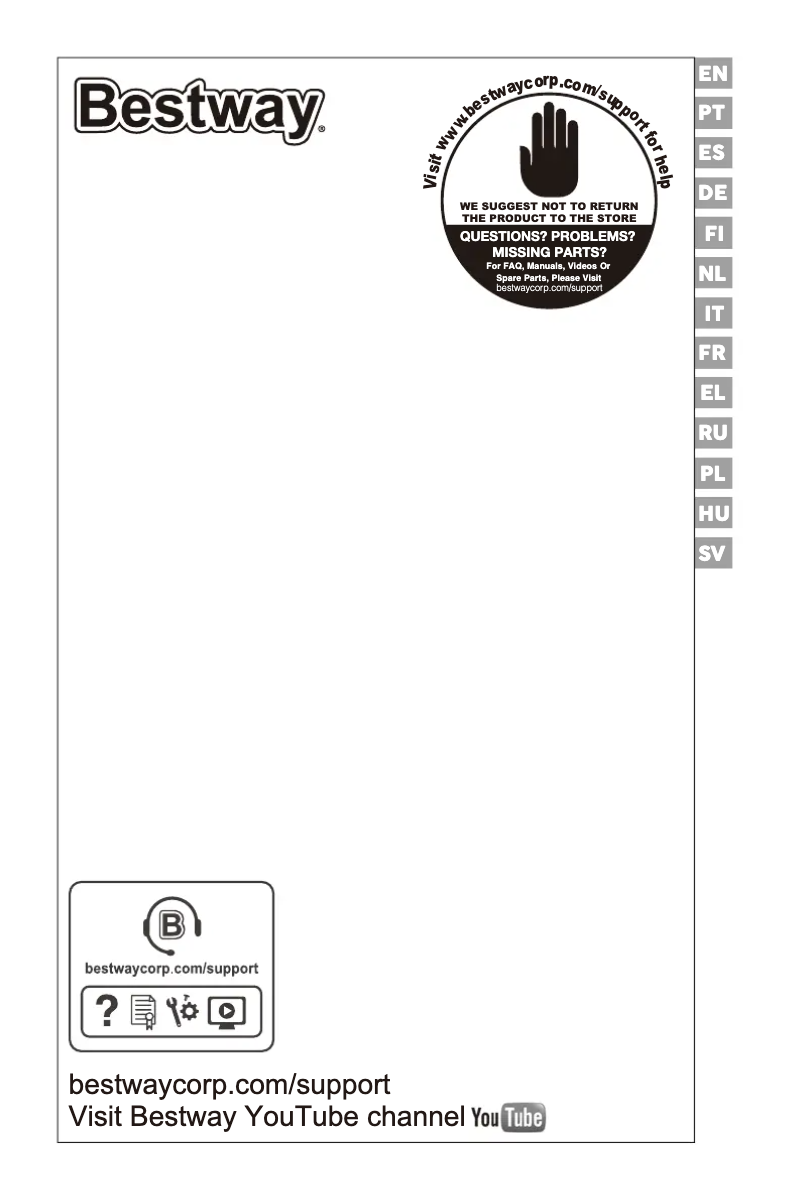 Page 1 de la notice Manuel utilisateur Bestway Steel Pro 56431