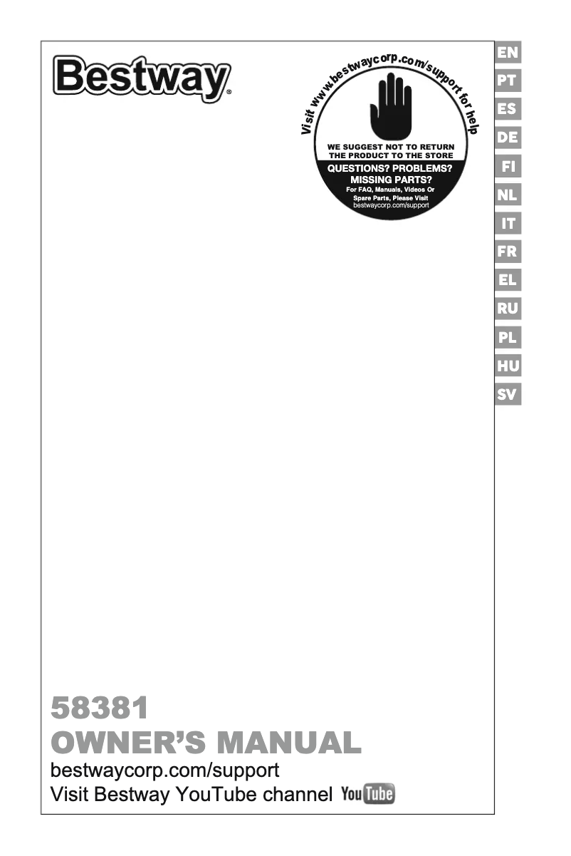 Page n°1 - Manuel utilisateur Bestway Power Steel 56409