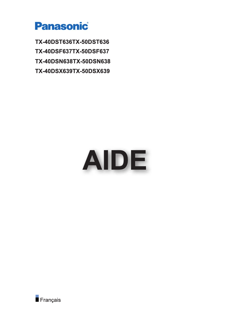 Página 1 del manual Manual de usuario Panasonic TX-40DSN638