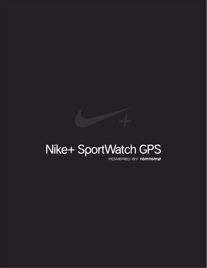 Page n°1 - Manuel utilisateur TomTom Nike+