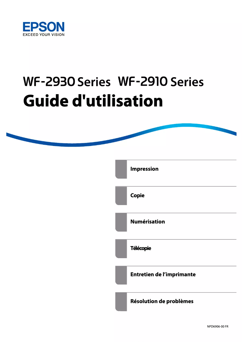 Imagen de la primera página del manual del dispositivo WorkForce WF-2930DWF