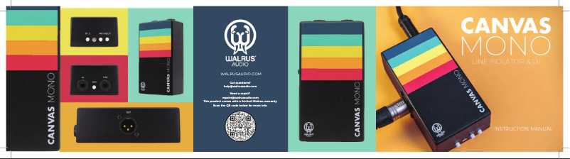 Page n°1 - Manuel utilisateur Walrus Audio Canvas Mono