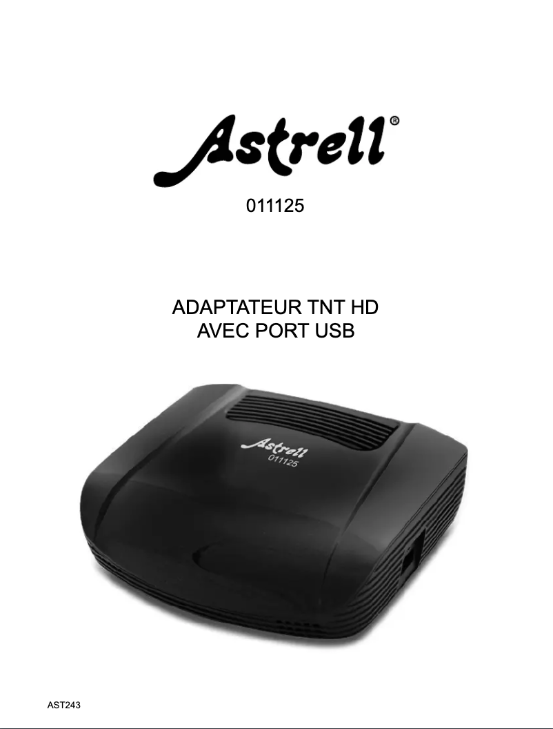 Page n°1 - Manuel utilisateur Astrell AST243 011125