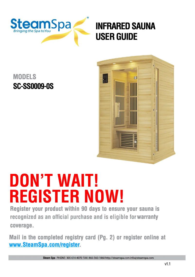 Image de la première page du manuel de l'appareil SC-SS0009-0S