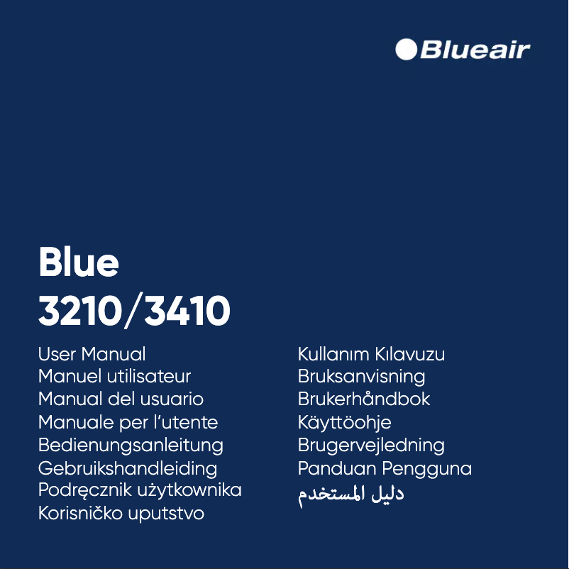 Page n°1 - Manuel utilisateur Blueair Blue 3210