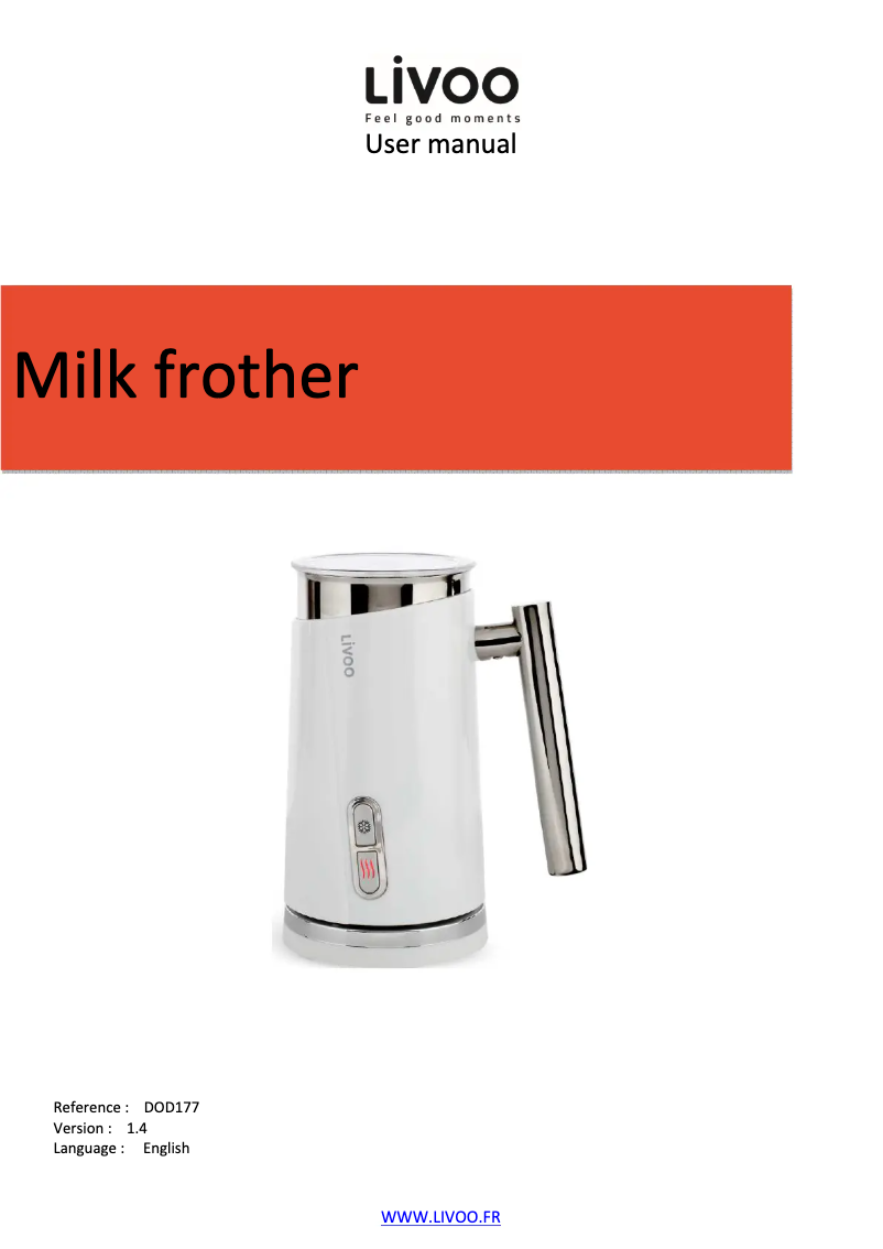 Página 1 del manual Manual de usuario Livoo DOD177