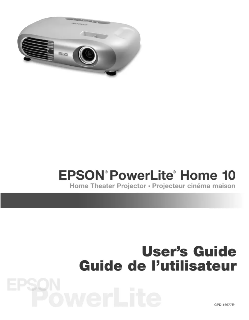 Página 1 del manual Manual de usuario Epson PowerLite Home 10