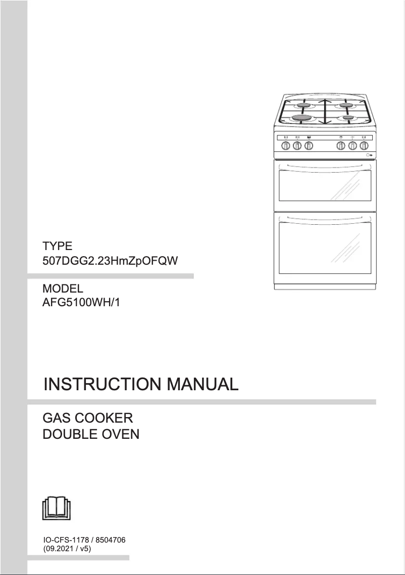 Image de la première page du manuel de l'appareil AFG5100WH