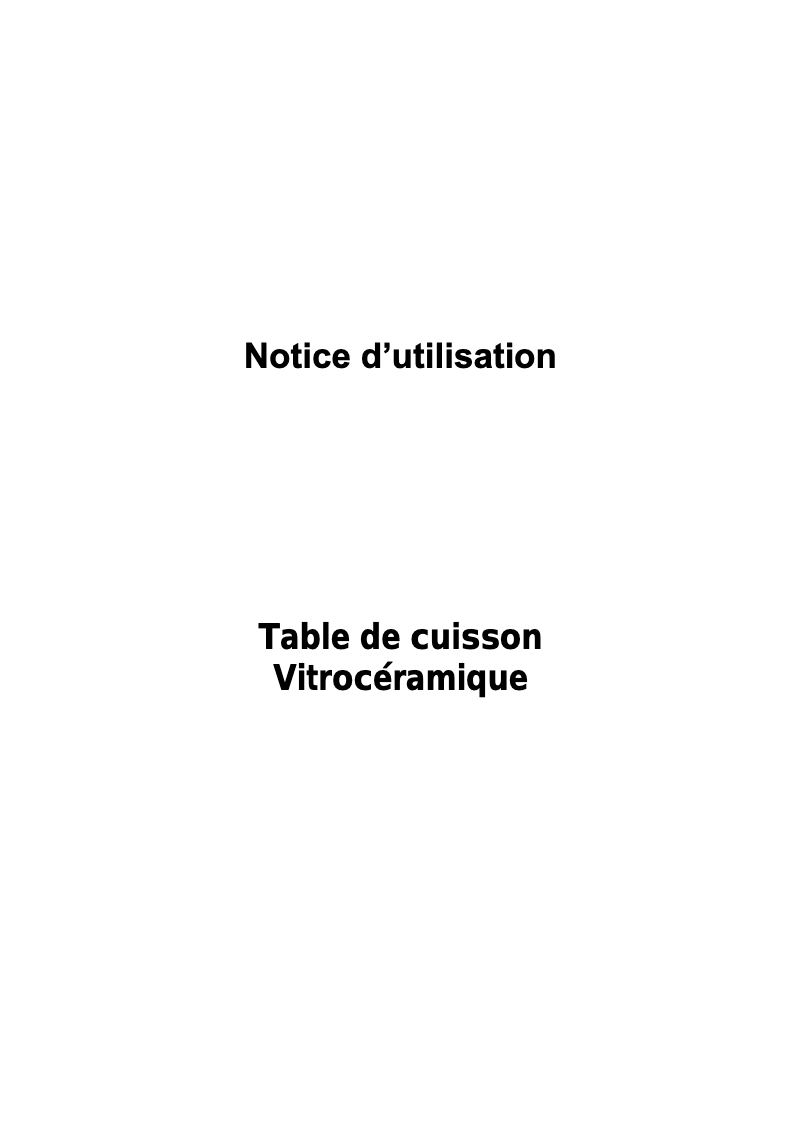 Page n°1 - Manuel utilisateur California VS2NCAL