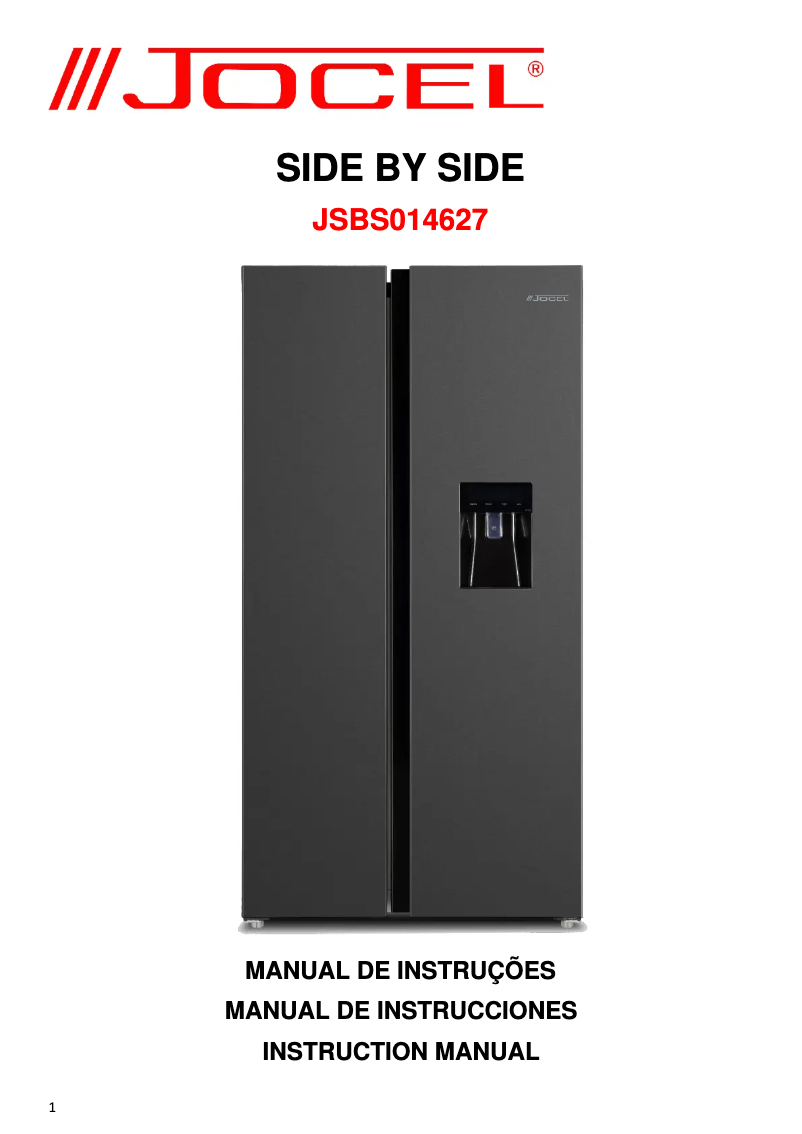 Page n°1 - Manuel utilisateur Jocel JSBS014627