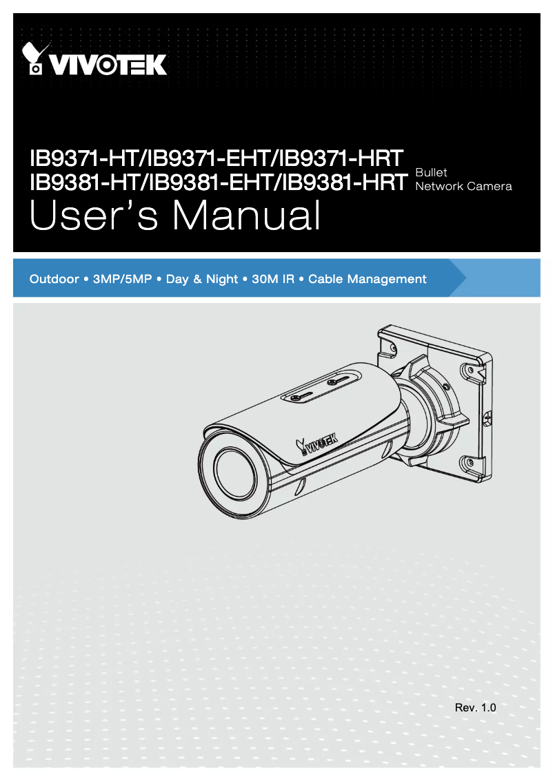 Image de la première page du manuel de l'appareil IB836B-EHT