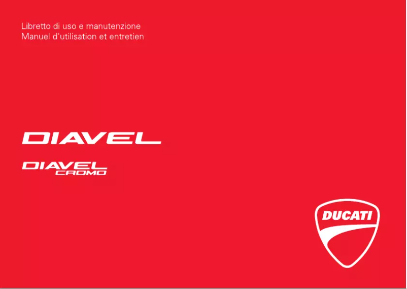 Image de la première page du manuel de l'appareil Diavel Cromo (2013)