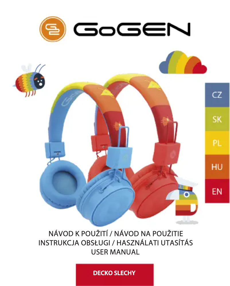 Page n°1 - Manuel utilisateur GoGen Decko Slechy