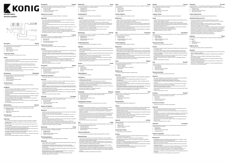 Page n°1 - Manuel utilisateur Konig KN-AMP-MM10